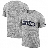 Seattle Seahawks Nike Heathered Black Sideline Legend Velocity Travel Performance T-Shirt,baseball caps,new era cap wholesale,wholesale hats