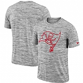 Tampa Bay Buccaneers Heathered Black Sideline Legend Velocity Travel Performance Nike T-Shirt,baseball caps,new era cap wholesale,wholesale hats