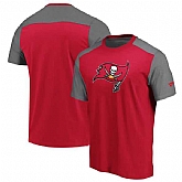 Tampa Bay Buccaneers NFL Pro Line by Fanatics Branded Iconic Color Block T-Shirt Red Heathered Gray,baseball caps,new era cap wholesale,wholesale hats