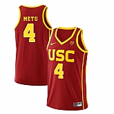 USC Trojans 4 Chimezie Metu Red College Basketball Jersey Dzhi,baseball caps,new era cap wholesale,wholesale hats