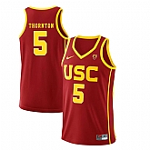 USC Trojans 5 Derryck Thornton Red College Basketball Jersey Dzhi,baseball caps,new era cap wholesale,wholesale hats
