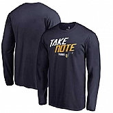Utah Jazz Fanatics Branded 2018 NBA Playoffs Slogan Long Sleeve T-Shirt Navy,baseball caps,new era cap wholesale,wholesale hats