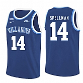Villanova Wildcats 14 Omari Spellman Blue College Basketball Jersey Dzhi,baseball caps,new era cap wholesale,wholesale hats