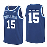 Villanova Wildcats 15 Ryan Arcidiacono Blue College Basketball Jersey Dzhi,baseball caps,new era cap wholesale,wholesale hats