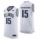 Villanova Wildcats 15 Ryan Arcidiacono White College Basketball Elite Jersey Dzhi,baseball caps,new era cap wholesale,wholesale hats