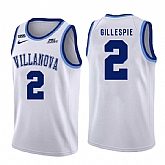 Villanova Wildcats 2 Collin Gillespie White College Basketball Jersey Dzhi,baseball caps,new era cap wholesale,wholesale hats