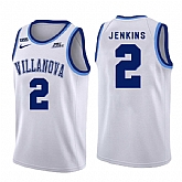 Villanova Wildcats 2 Kris Jenkins White College Basketball Jersey Dzhi,baseball caps,new era cap wholesale,wholesale hats