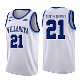 Villanova Wildcats 21 Dhamir Cosby Roundtree White College Basketball Jersey Dzhi,baseball caps,new era cap wholesale,wholesale hats