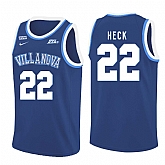 Villanova Wildcats 22 Peyton Heck Blue College Basketball Jersey Dzhi,baseball caps,new era cap wholesale,wholesale hats