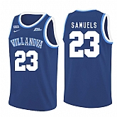 Villanova Wildcats 23 Jermaine Samuels Blue College Basketball Jersey Dzhi,baseball caps,new era cap wholesale,wholesale hats