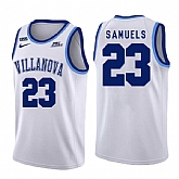 Villanova Wildcats 23 Jermaine Samuels White College Basketball Jersey Dzhi,baseball caps,new era cap wholesale,wholesale hats