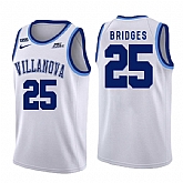 Villanova Wildcats 25 Mikal Bridges White College Basketball Jersey Dzhi,baseball caps,new era cap wholesale,wholesale hats