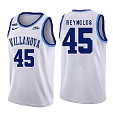 Villanova Wildcats 45 Darryl Reynolds White College Basketball Jersey Dzhi