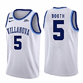 Villanova Wildcats 5 Phil Booth White College Basketball Jersey Dzhi,baseball caps,new era cap wholesale,wholesale hats
