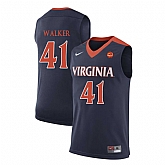 Virginia Cavaliers 41 Wally Walker Navy College Basketball Jersey Dzhi,baseball caps,new era cap wholesale,wholesale hats