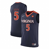 Virginia Cavaliers 5 Kyle Guy Navy College Basketball Jersey Dzhi,baseball caps,new era cap wholesale,wholesale hats