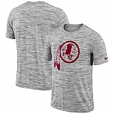 Washington Redskins Heathered Black Sideline Legend Velocity Travel Performance Nike T-Shirt,baseball caps,new era cap wholesale,wholesale hats