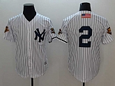 Yankees 2 Derek Jeter White 2001 World Series Cool Base Baseball Jerseys,baseball caps,new era cap wholesale,wholesale hats