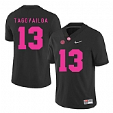 Alabama Crimson Tide 13 Tua Tagovailoa Black 2018 Breast Cancer Awareness College Football Jersey DingZhi,baseball caps,new era cap wholesale,wholesale hats