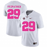 Alabama Crimson Tide 29 Minkah Fitzpatrick White 2018 Breast Cancer Awareness College Football Jersey DingZhi,baseball caps,new era cap wholesale,wholesale hats