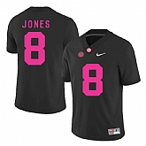 Alabama Crimson Tide 8 Julio Jones Black 2018 Breast Cancer Awareness College Football Jersey DingZhi,baseball caps,new era cap wholesale,wholesale hats