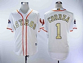 Astros 1 Carlos Correa White 2018 Gold Program Cool Base Baseball Jerseys,baseball caps,new era cap wholesale,wholesale hats