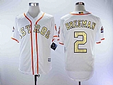 Astros 2 Alex Bregman White 2018 Gold Program Cool Base Baseball Jerseys,baseball caps,new era cap wholesale,wholesale hats