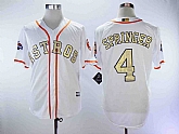 Astros 4 George Springer White 2018 Gold Program Cool Base Baseball Jerseys,baseball caps,new era cap wholesale,wholesale hats