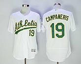 Athletics 19 Bert Campaneris White Flexbase Baseball Jerseys,baseball caps,new era cap wholesale,wholesale hats