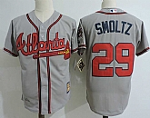 Atlanta Braves #29 John Smoltz Gray Cooperstown Collection Stitched MLB Jerseys Dzhi,baseball caps,new era cap wholesale,wholesale hats