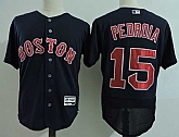 Boston Red Sox #15 Dustin Pedroia Navy Blue Flexbase Stitched Jersey Dzhi,baseball caps,new era cap wholesale,wholesale hats