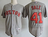 Boston Red Sox #41 Chris Sale Gray Flexbase Jersey Dzhi,baseball caps,new era cap wholesale,wholesale hats