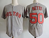 Boston Red Sox #50 Mookie Betts Gray Flexbase Stitched Jersey Dzhi,baseball caps,new era cap wholesale,wholesale hats