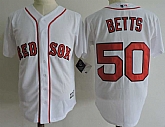 Boston Red Sox #50 Mookie Betts White New Cool Base Stitched Jerseys (2) Dzhi,baseball caps,new era cap wholesale,wholesale hats