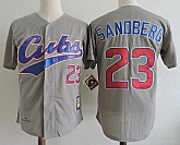 Chicago Cubs #23 Ryne Sandberg Gray 1994 Cooperstown Colletcion Jersey Dzhi,baseball caps,new era cap wholesale,wholesale hats