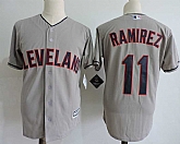 Cleveland Indians #11 Jose Ramirez Gray Flexbase Jersey Dzhi,baseball caps,new era cap wholesale,wholesale hats