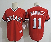 Cleveland Indians #11 Jose Ramirez Red Cooperstown Collection Throwback Stitched MLB Jerseys Dzhi,baseball caps,new era cap wholesale,wholesale hats