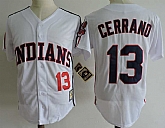 Cleveland Indians #13 Pedro Cerrano White Cooperstown Collection Jersey Dzhi,baseball caps,new era cap wholesale,wholesale hats