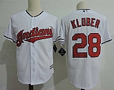 Cleveland Indians #28 Corey Kluber White Cool Base Stitched MLB Jerseys Dzhi,baseball caps,new era cap wholesale,wholesale hats