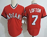 Cleveland Indians #7 Kenny Lofton Red Cooperstown Collection Throwback Stitched MLB Jerseys Dzhi,baseball caps,new era cap wholesale,wholesale hats