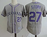 Colorado Rockies #27 Trevor Story Gray Flexbase Stitched Jersey Dzhi,baseball caps,new era cap wholesale,wholesale hats