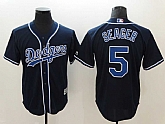 Dodgers 5 Corey Seager Navy Cool Base Baseball Jerseys,baseball caps,new era cap wholesale,wholesale hats