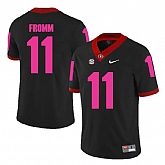 Georgia Bulldogs 11 Jake Fromm Black 2018 Breast Cancer Awareness College Football Jersey DingZhi,baseball caps,new era cap wholesale,wholesale hats