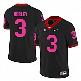 Georgia Bulldogs 3 Todd Gurley Black 2018 Breast Cancer Awareness College Football Jersey DingZhi,baseball caps,new era cap wholesale,wholesale hats