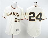 Giants 24 Willie Mays Cream Flexbase Baseball Jerseys