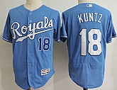 Kansas City Royals #18 Rusty Kunz Light Blue Flexbase Jersey Dzhi,baseball caps,new era cap wholesale,wholesale hats