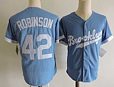Kansas City Royals #42 Robinson Blue Mitchell And Ness Throwback Stitched Jersey Dzhi,baseball caps,new era cap wholesale,wholesale hats