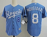 Kansas City Royals #8 Mike Moustakas Blue New Cool Base Stitched Jersey Dzhi,baseball caps,new era cap wholesale,wholesale hats