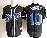 Los Angeles Dodgers #10 Justin Turner Black Cool Base Stitched MLB Jerseys Dzhi,baseball caps,new era cap wholesale,wholesale hats