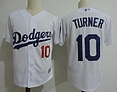 Los Angeles Dodgers #10 Justin Turner White Cool Base Stitched MLB Jerseys Dzhi,baseball caps,new era cap wholesale,wholesale hats
